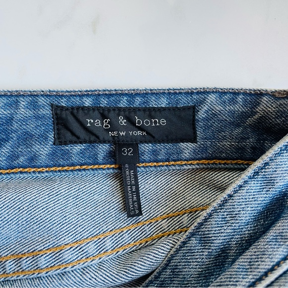 Rag & Bone Ruth Super High Waist Straight Leg Jeans Size 32 $295 Quiet Luxury - Picture 8 of 14